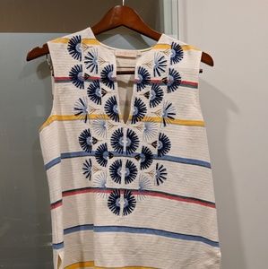 Tory Burch linen top size 2